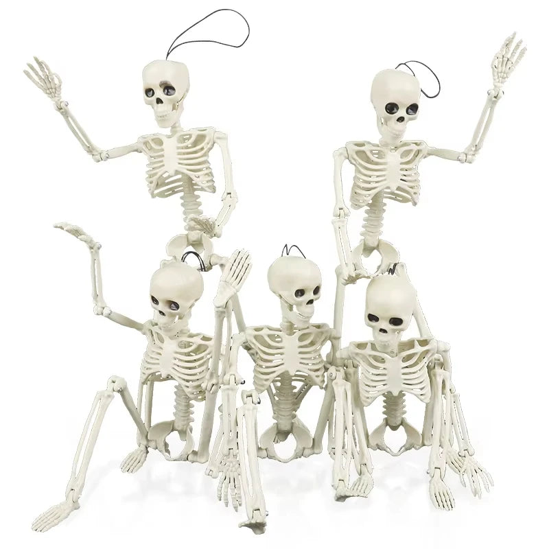 Halloween Home Decor Skeleton Head Outdoor Scary Props Realistic Skull Prank