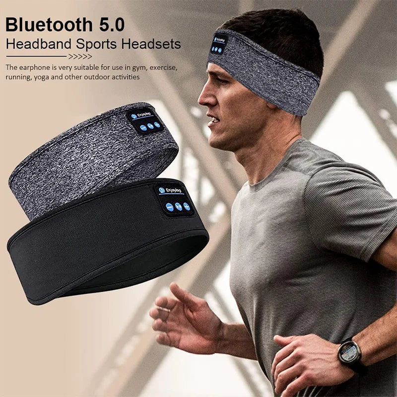 Bluetooth Earphones for Sports, Sleeping Headband Elastic Wireless Headphones