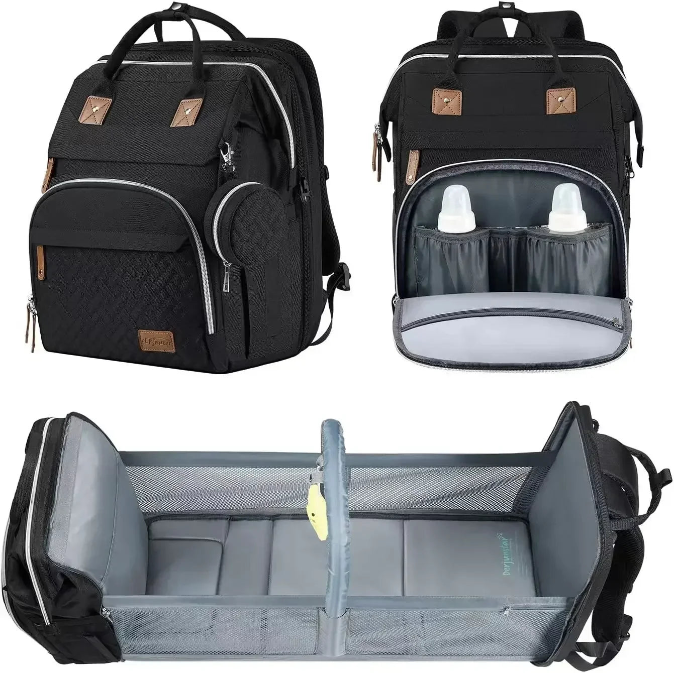 Baby Nappy Changing Station Portable Bed Travel Bassinet Waterproof Folding Crib