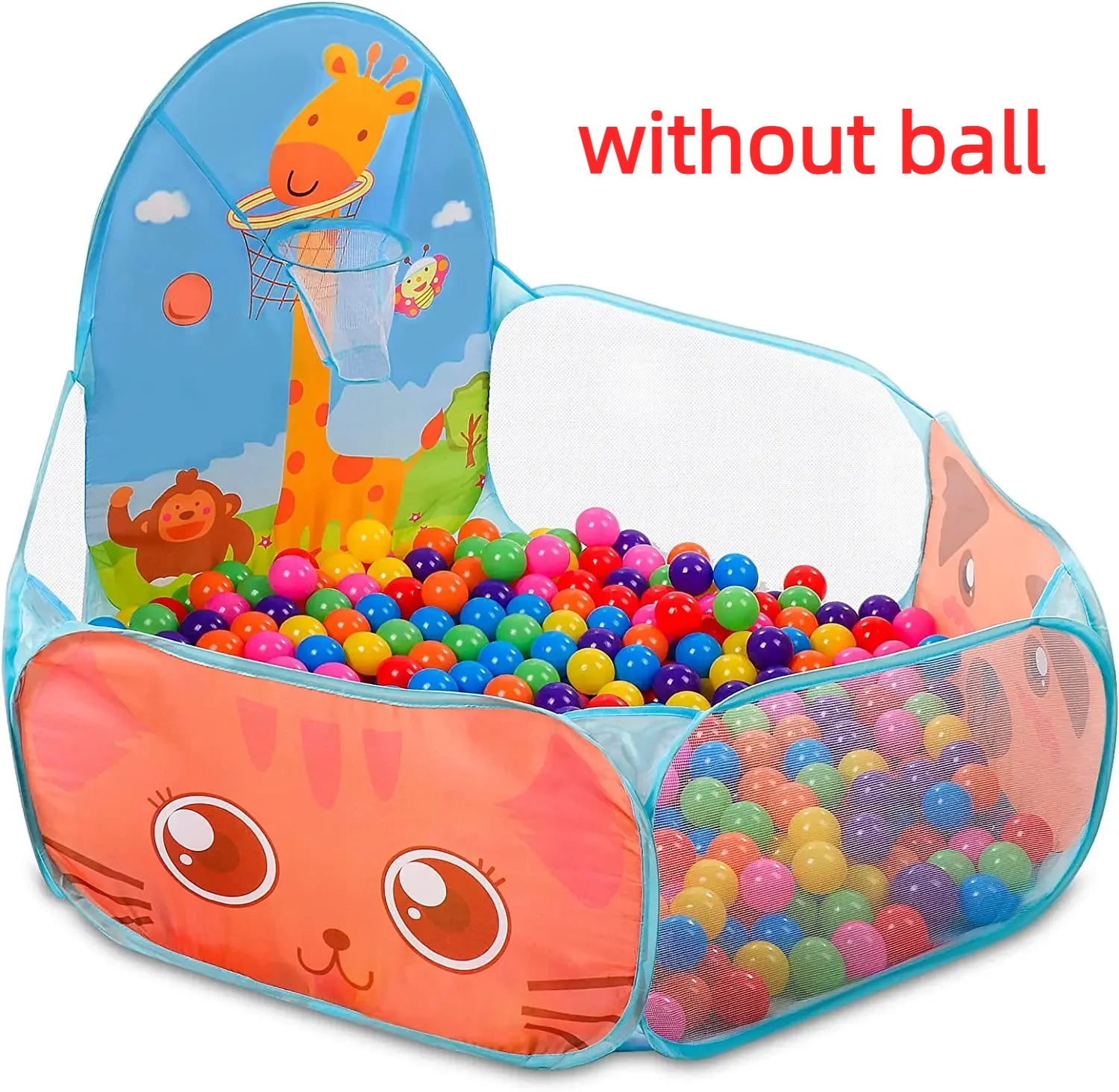 Children Ball Pool Tent Portable Foldable Ball Pit Play Tent with Basket