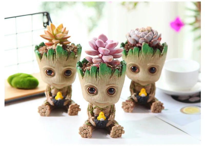 Office Desktop Display Cartoon Groot Figurines Handicrafts Decor