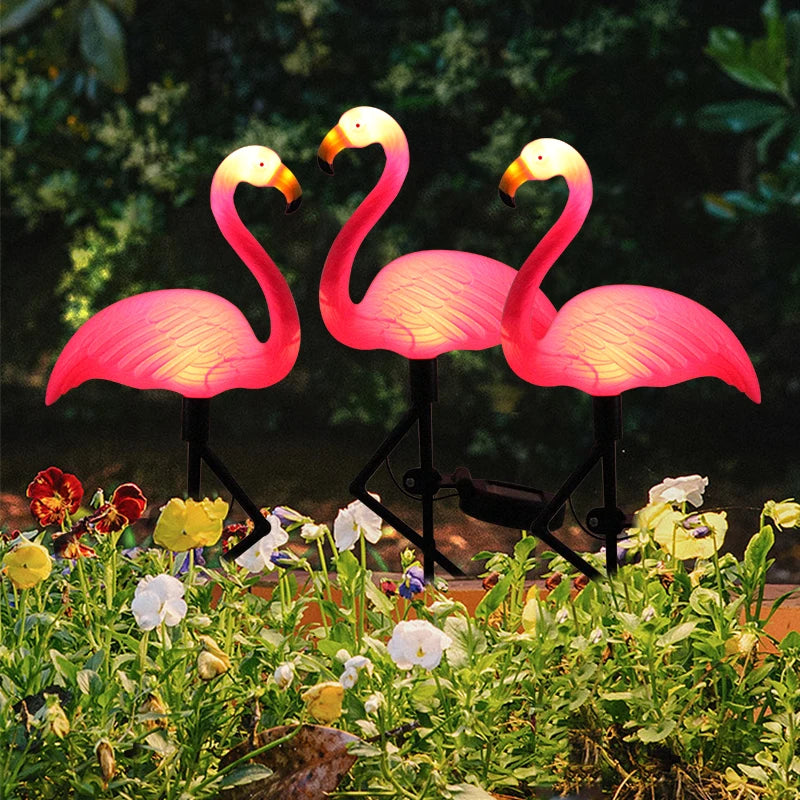 Solar Flamingo LED Outdoor Garden Light Waterproof Courtyard Lamp