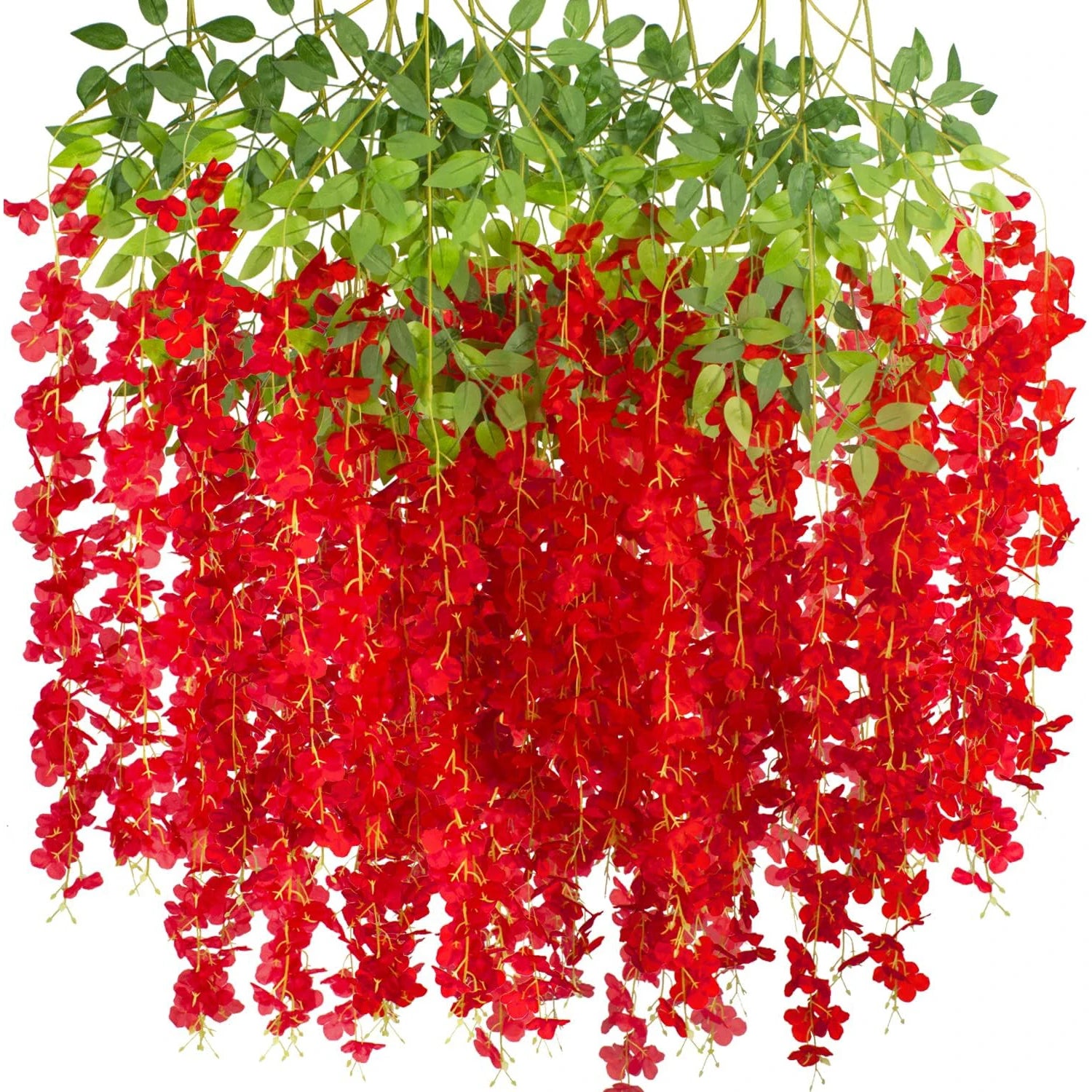 1 pc Artificial Flowers Rattan Home Wedding Celebration Festival Outdoor Garden Wall Yard
