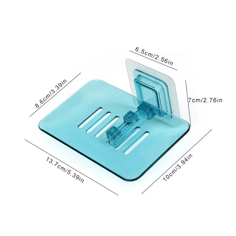 Soap Rack No Drilling Wall Mounted Double Layer Soap Holder