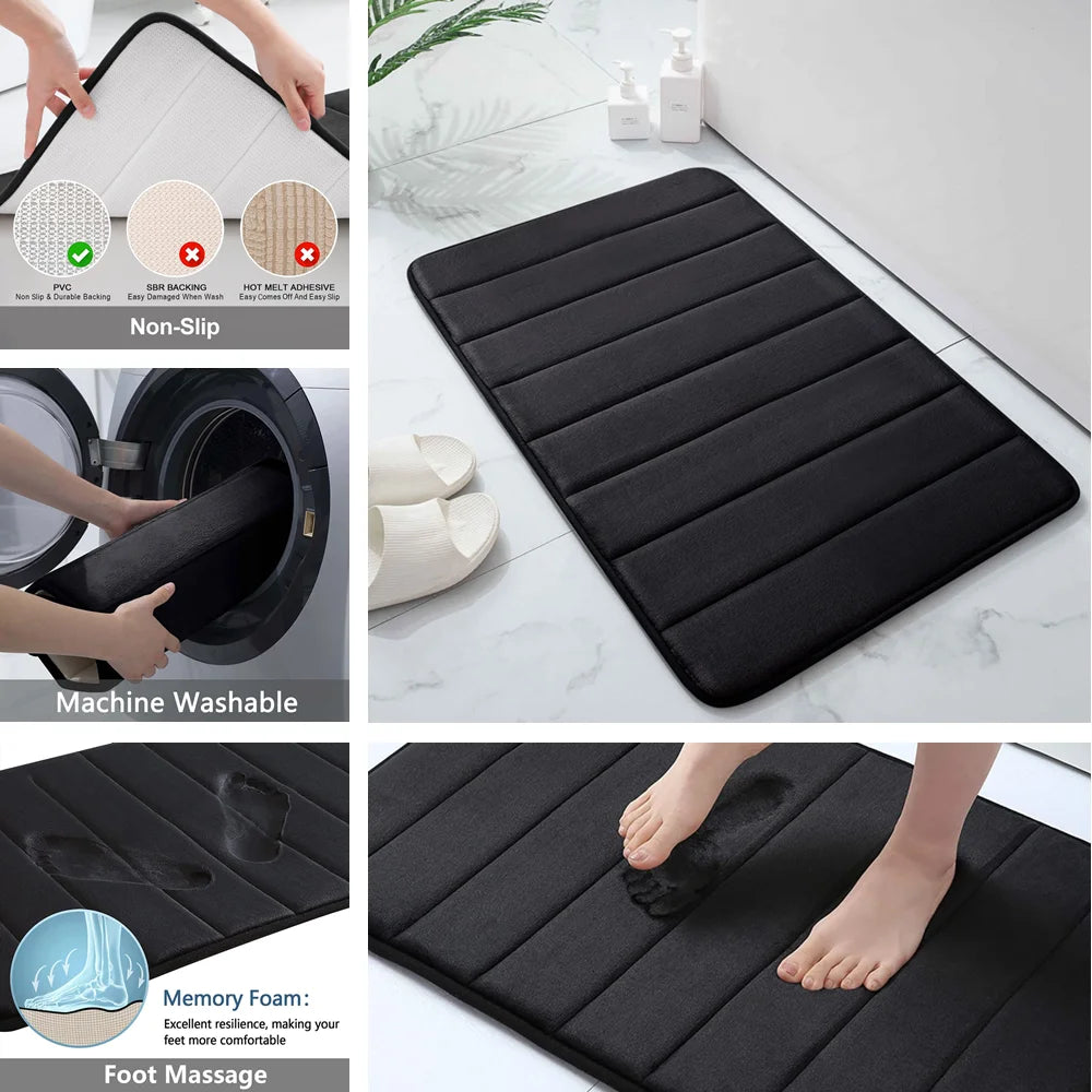 Super Absorbent Memory Foam Bath Mat