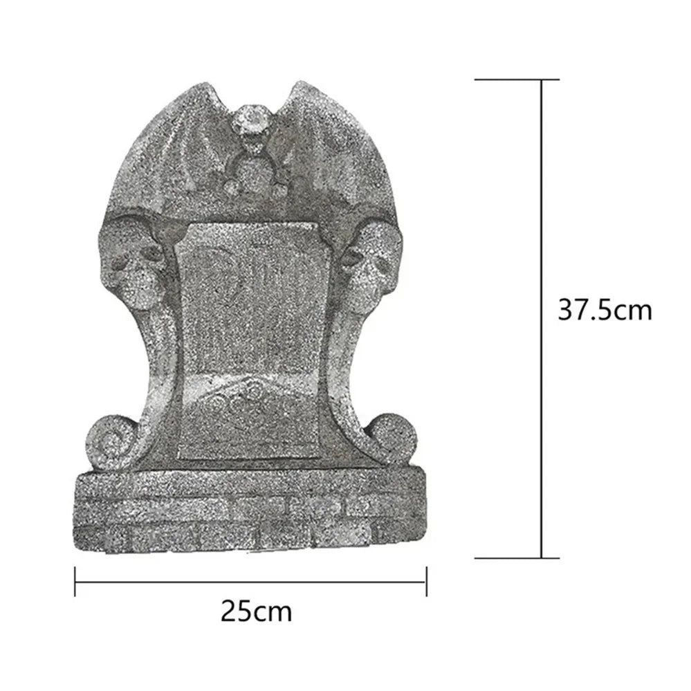 1 pcs Halloween Foam Tombstones Outdoor Home Decoration Bats Skeleton Gravestone