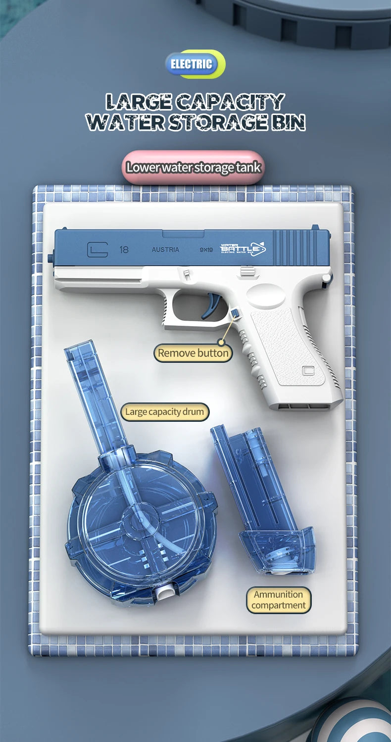 New Water Gun Electric M416 Pistol Shooting Toy Full Automatic