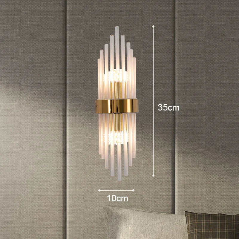 Luxury Wall Lamp Modern LED Gold Wall Light Indoor Lighting Wall Sconce Home Decoration