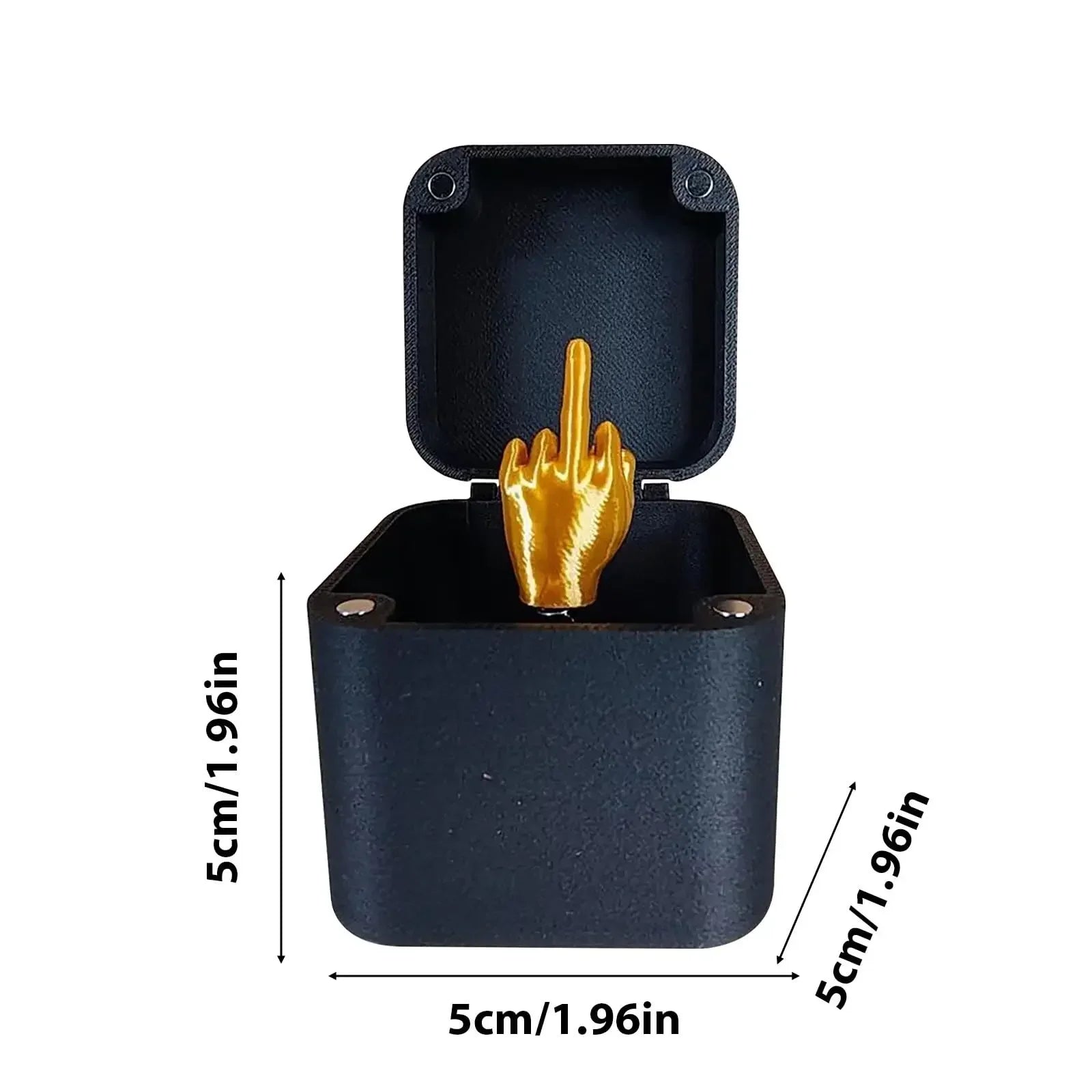 Prank Gift Desk Decoration Surprise Gift Box Toys Middle Finger in the Box