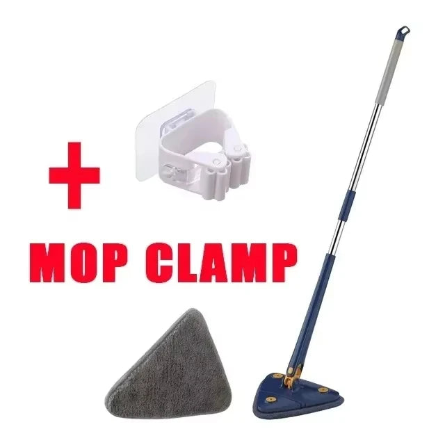 Rotatable Telescopic Triangle Mop 360° Spin Squeeze For Home Floor Ceiling