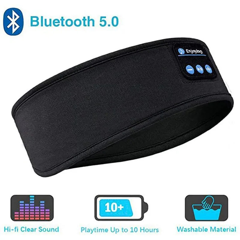 Bluetooth Earphones for Sports, Sleeping Headband Elastic Wireless Headphones