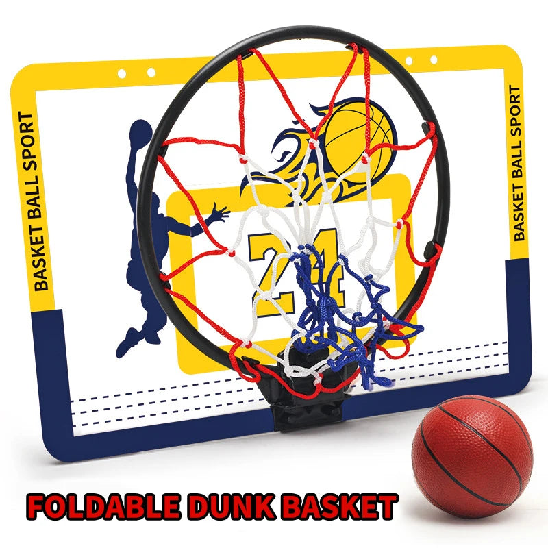 Children's wall mounted silent non porous foldable basketball stand