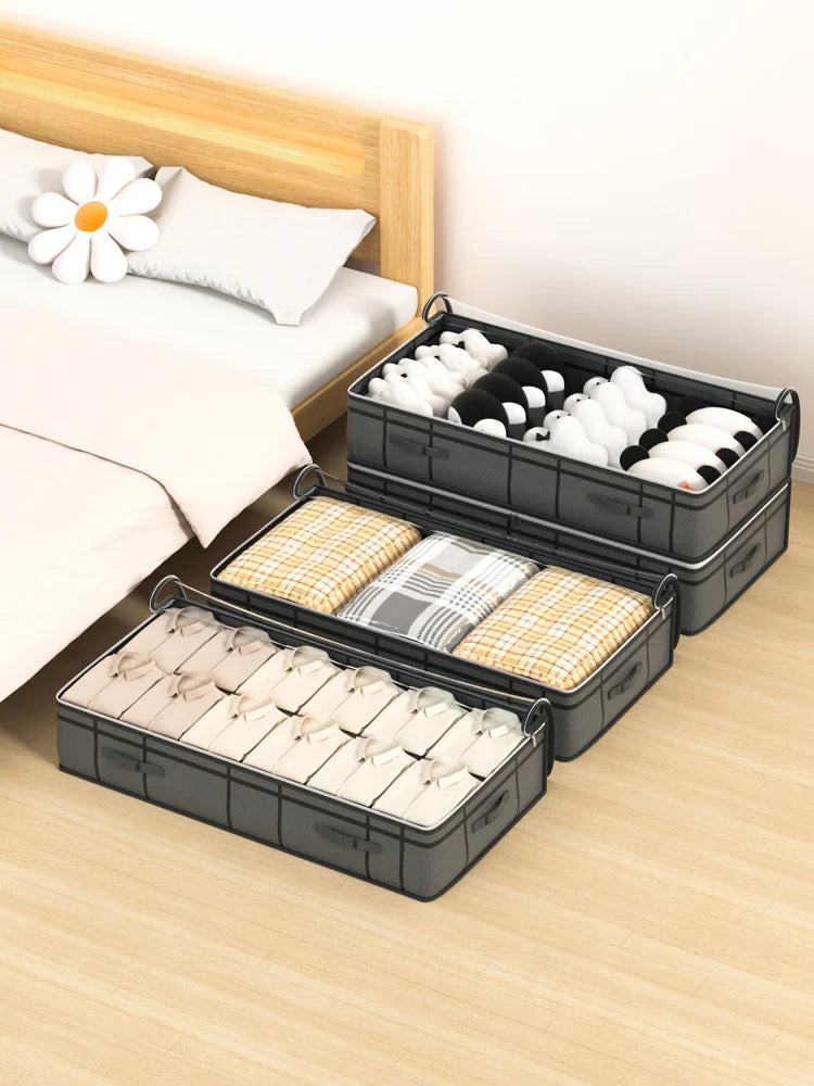 1PC large clothes storage bag under bed Foldable quilt clothes storage bag doggy bag