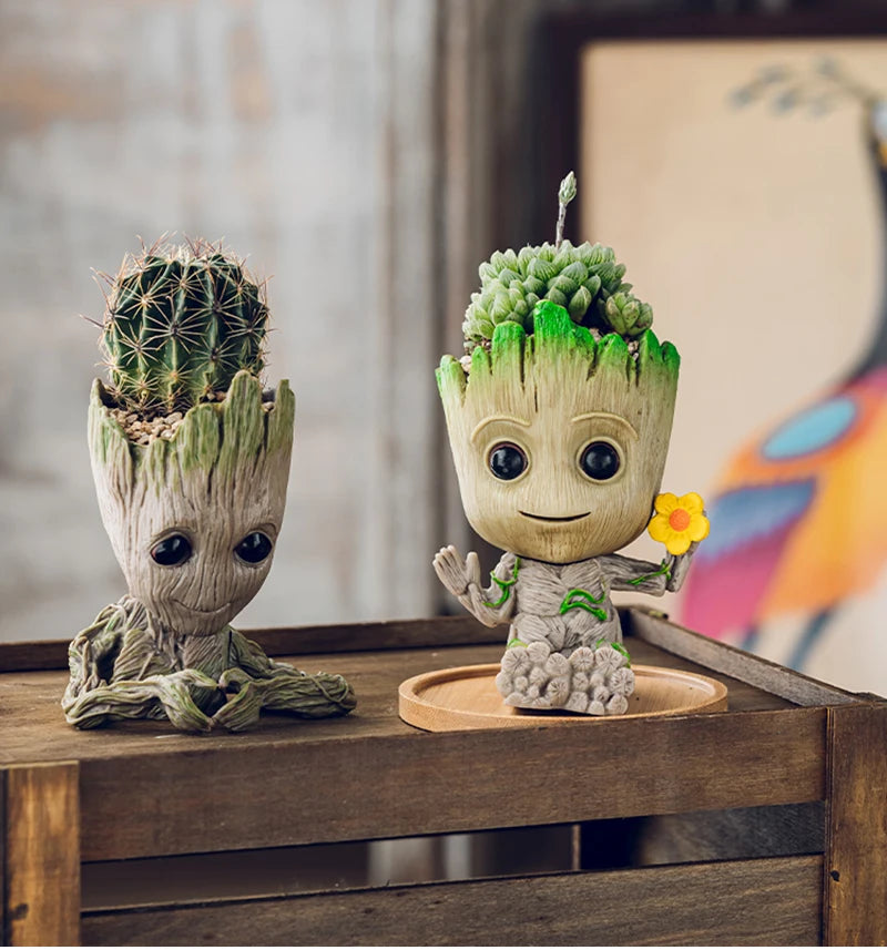 Office Desktop Display Cartoon Groot Figurines Handicrafts Decor