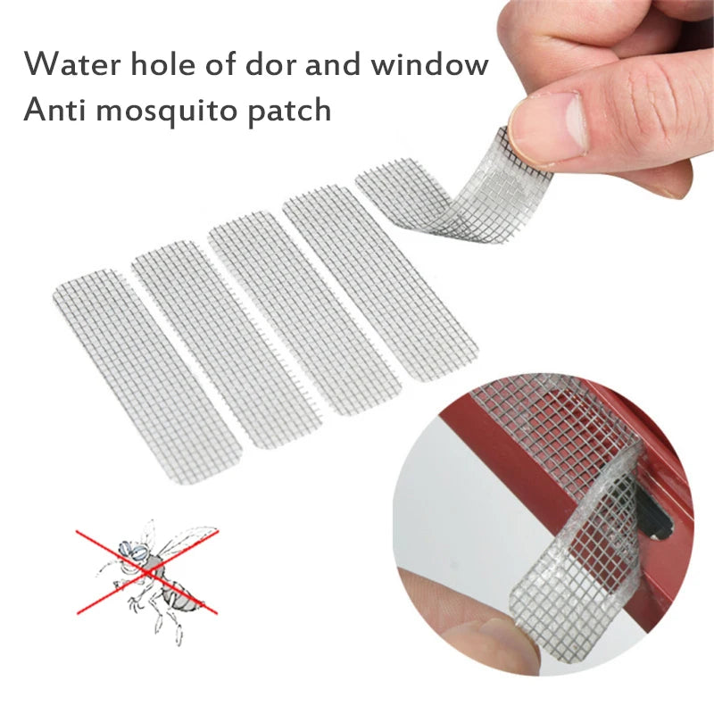 1/5/10 pcs Window Screen Patch Exhaust Door Drainage Hole Anti-mosquito Mesh Screen