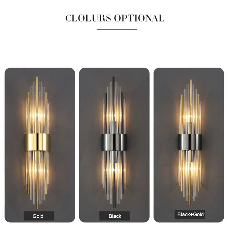 Luxury Wall Lamp Modern LED Gold Wall Light Indoor Lighting Wall Sconce Home Decoration