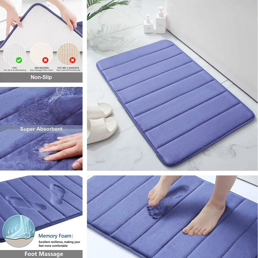 Super Absorbent Memory Foam Bath Mat