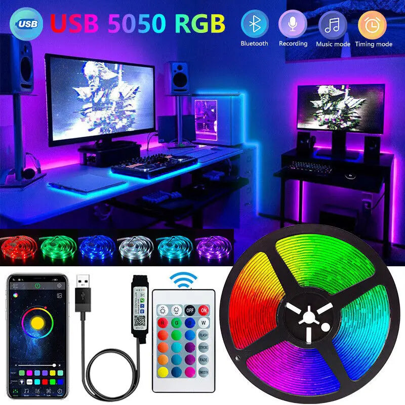 Bluetooth LED Strip Lights Smart SMD 5050 APP