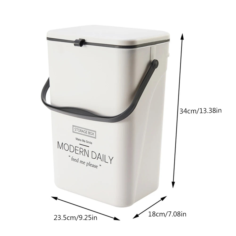 Hanging Wall Mounted Trash Can Large Capacity 7L/12L