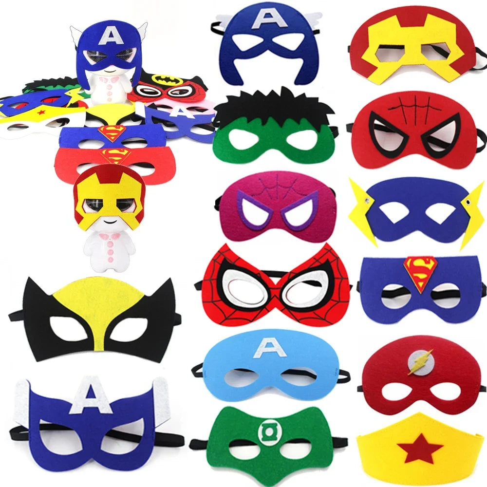 10 Pcs/Lot Disney Halloween Superhero Masks For Kids Children Favor Mystery Gift