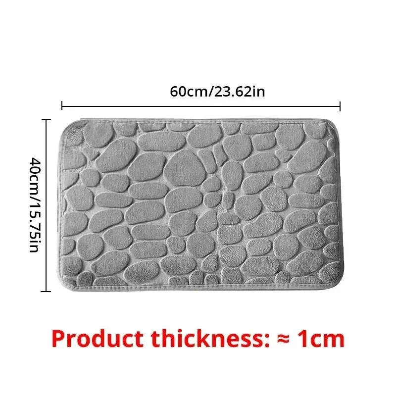 Memory Foam Embossed Velvet Carpet Mat