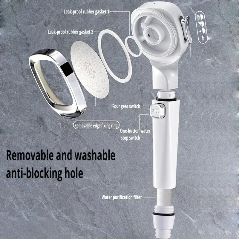 3 Modes High Pressure Adjustable Shower Head