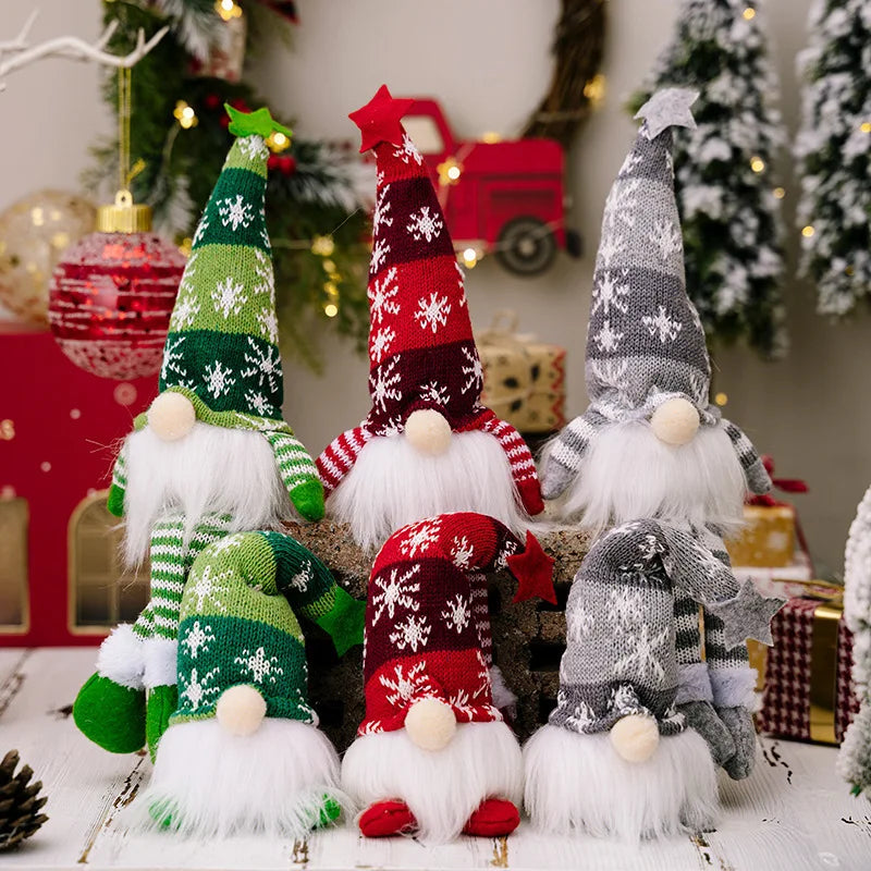 20/30cm LED Faceless Doll Elf Gnome with Lights Festive Decoration Home Navidad Gift