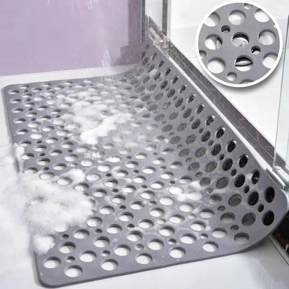 Non-Slip Bath Mat with Drain Holes