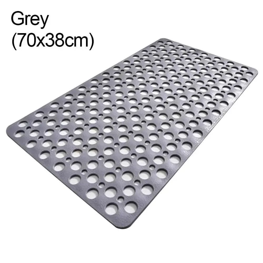 Non-Slip Bath Mat with Drain Holes