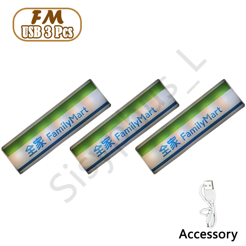 6 Styles 711 Store Light Sign Coffee Shop Magnetic Refrigerator Stickers