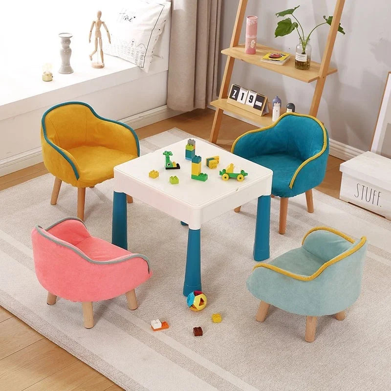 Children's small sofa chair, single person reading corner, reading lazy room backrest seat