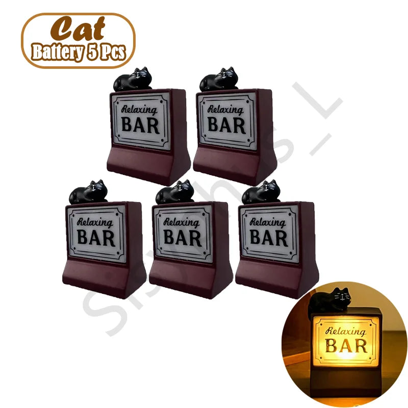 6 Styles 711 Store Light Sign Coffee Shop Magnetic Refrigerator Stickers
