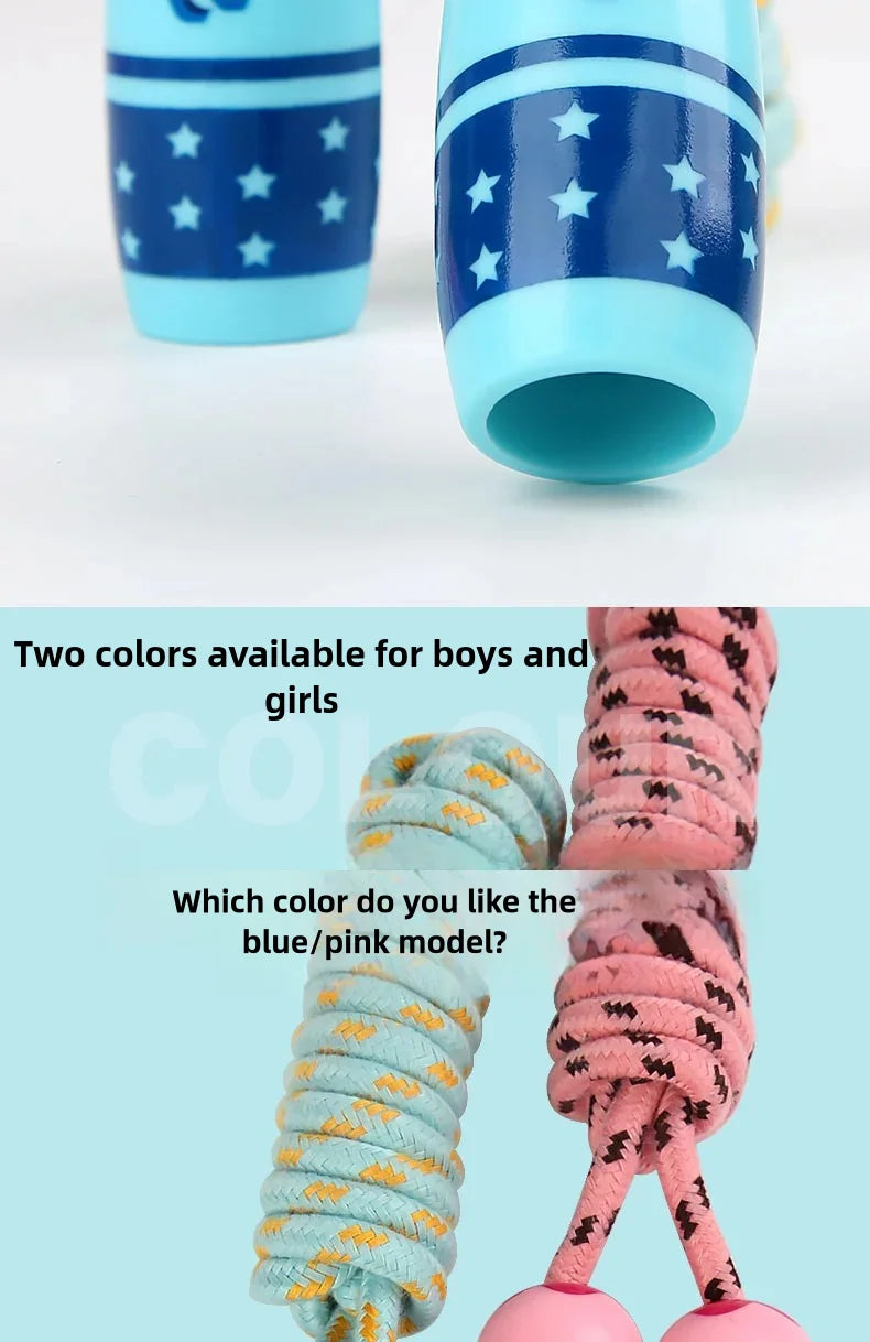 Children's Adjustable Cotton Jump Ropes for Outdoor Sports Toy