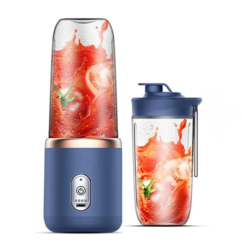 Portable Fruit Juice Blender Electric Mini Bottle USB 6 Blades Juicer Cup Machine