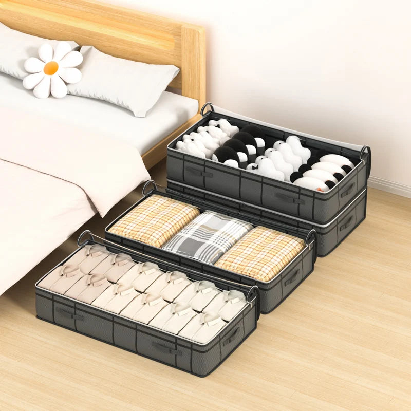 1PC large clothes storage bag under bed Foldable quilt clothes storage bag doggy bag