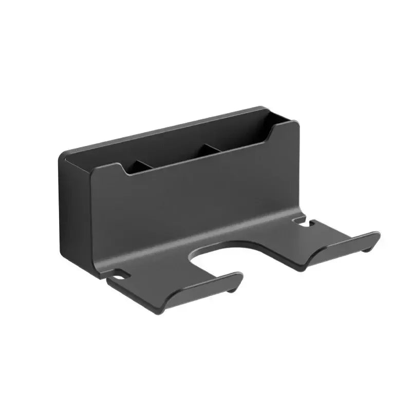 Wall-Mounted Hair Dryer Holder and Organizer