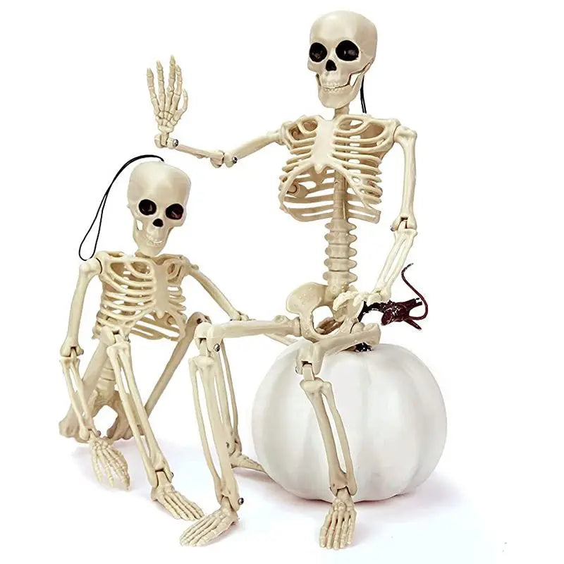 Halloween Home Decor Skeleton Head Outdoor Scary Props Realistic Skull Prank