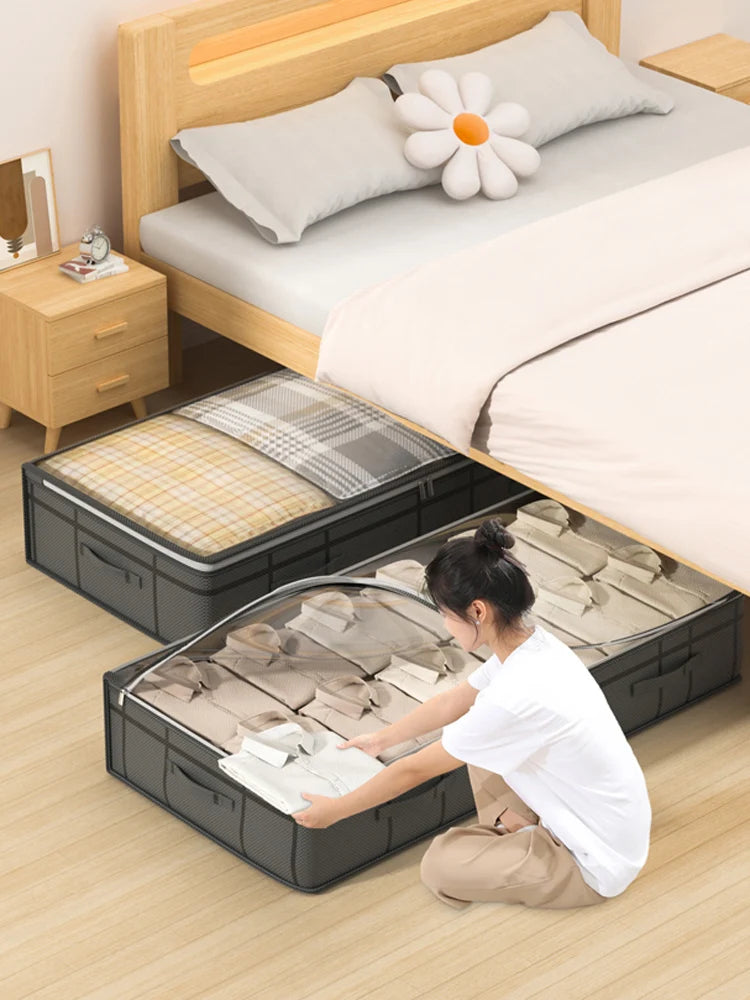 1PC large clothes storage bag under bed Foldable quilt clothes storage bag doggy bag