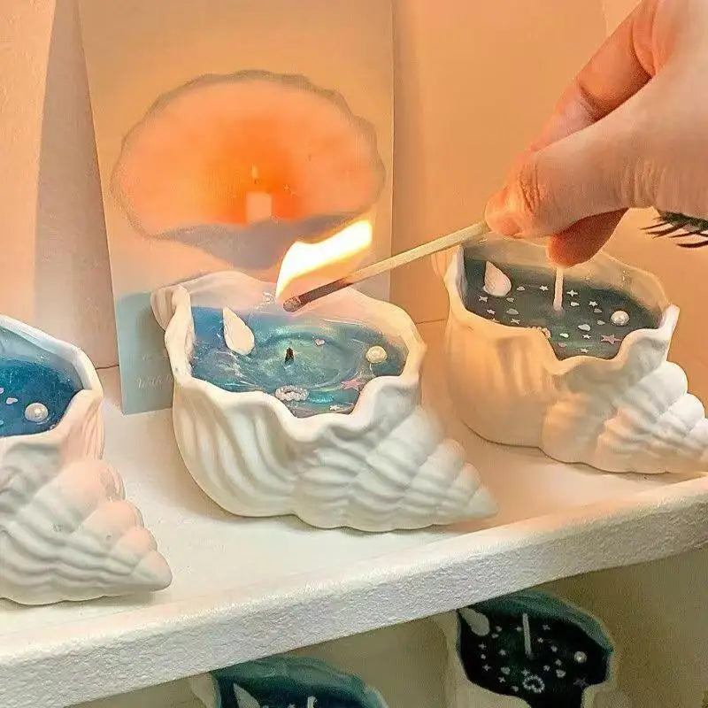Ocean Wind Aroma Candle Atmosphere Fragrance Shell Sea Star Candle