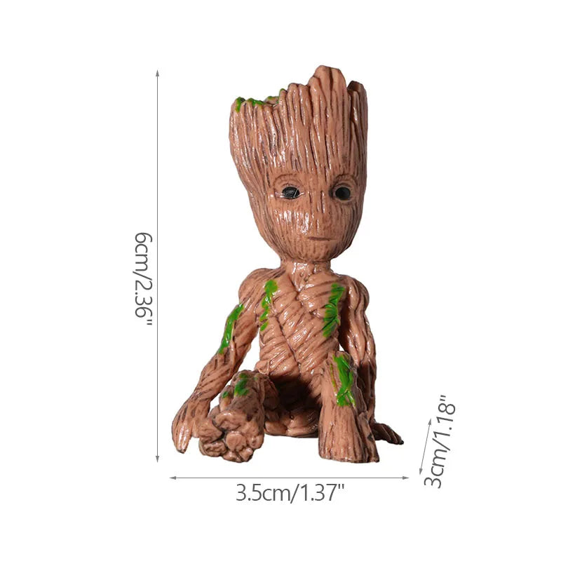 Office Desktop Display Cartoon Groot Figurines Handicrafts Decor