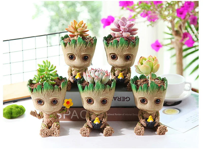 Office Desktop Display Cartoon Groot Figurines Handicrafts Decor