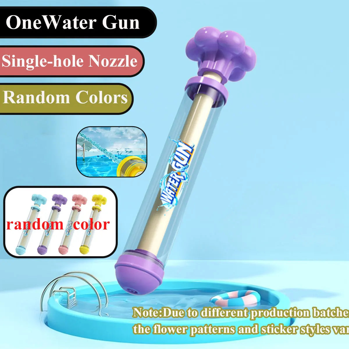 Water Guns for Kids Squirt 3 Types of Nozzles Water Blaster Pistol