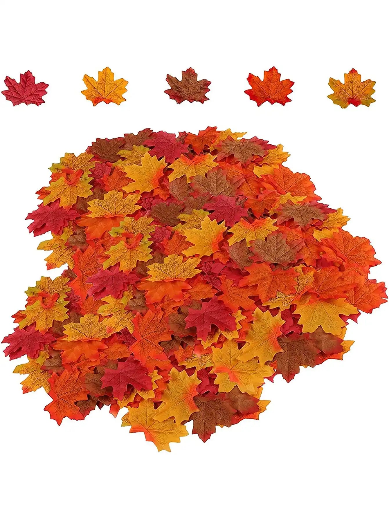 High Quality Silk Maple Leaf Halloween FestivalTable Wedding Scrapbook Artificial Plants