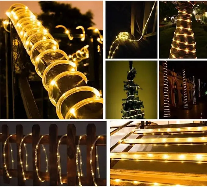 300 LED Solar Rope Strip Lights