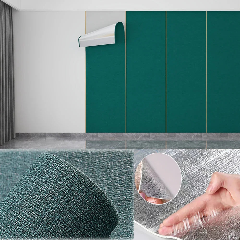 3D Self-Adhesive Linen Wallpaper