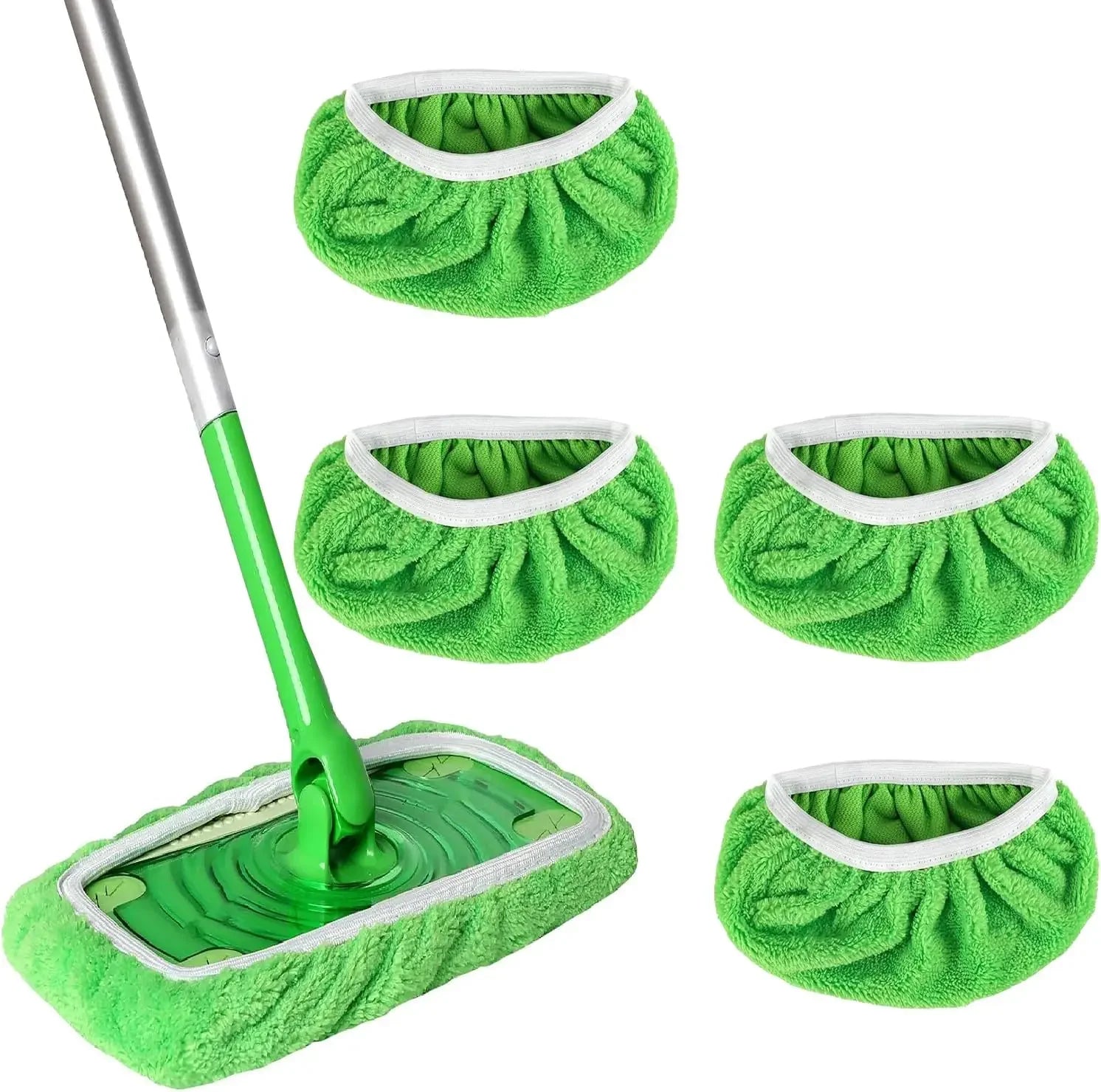 Sweeper Wet & Dry Cleaning Cloths Reusable Microfiber Head Washable Rag Towel