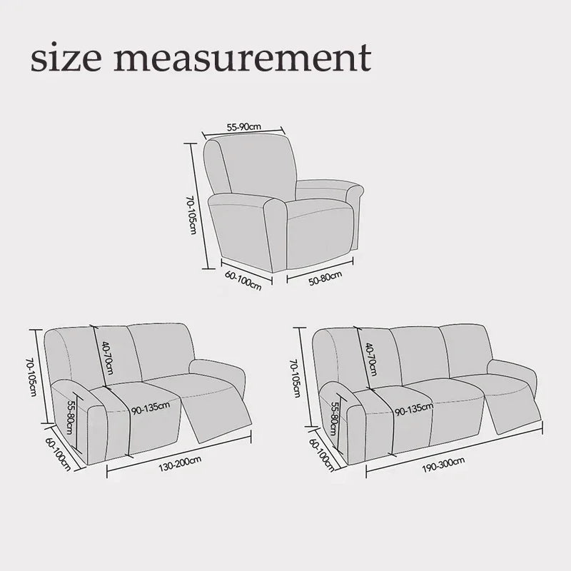 Stretch PU leather waterproof Recliner Cover Couch Cover for Recliner Sofa chair Cover