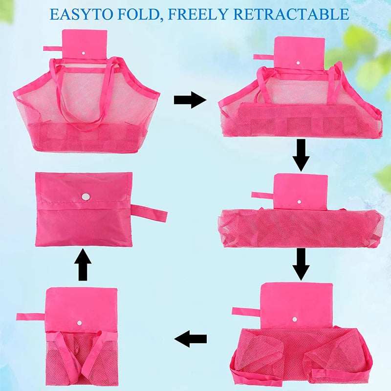 Children Sand Away portable Mesh Bag for Toys & Cosmetic