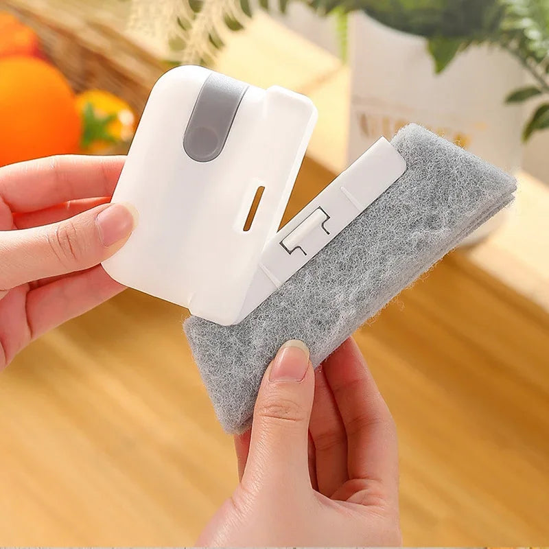 Household cleaning tool for window track, scouring Door track pad gap cleaner