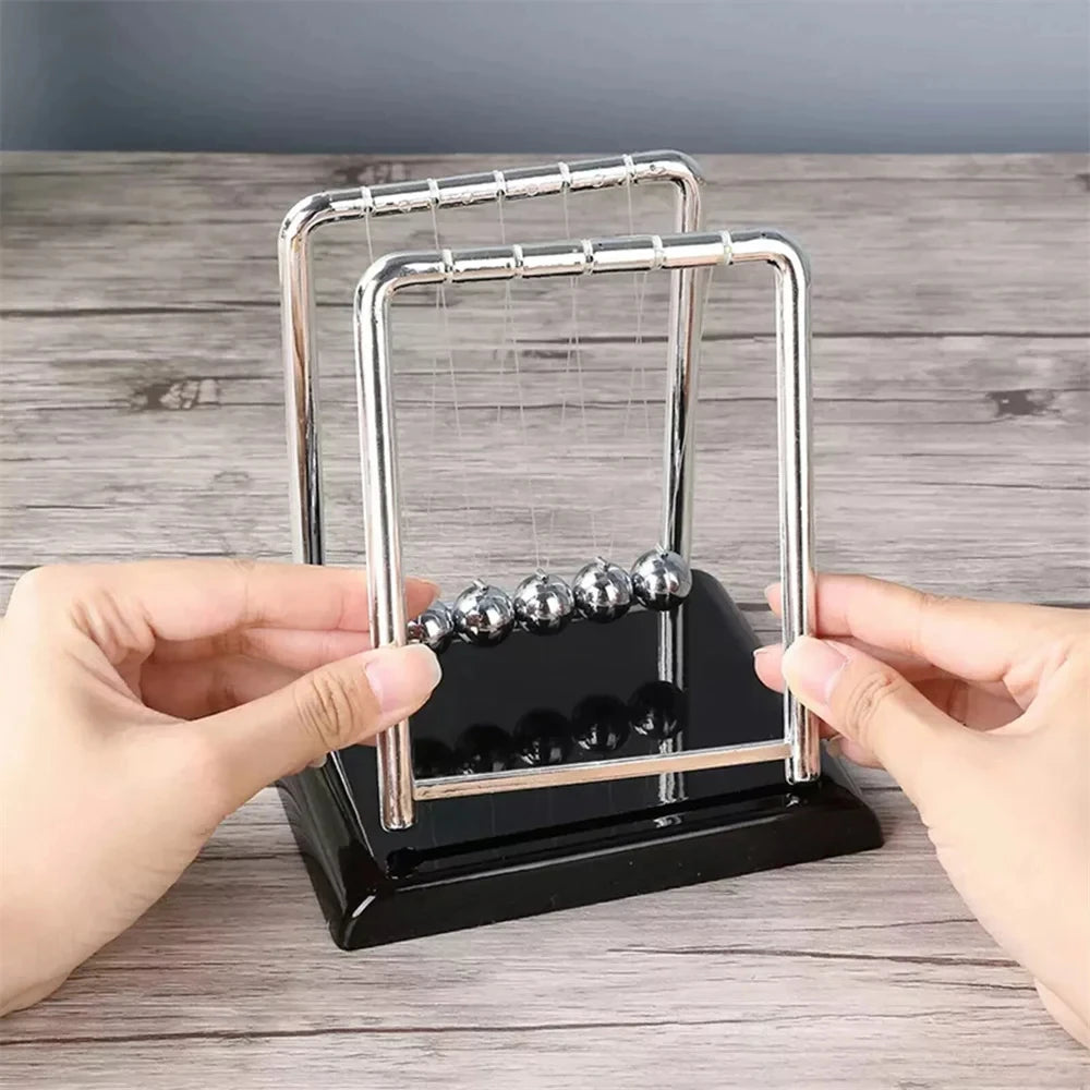 Newton's Cradle Balance Steel Ball Desk Toy Gravity Pendulum Teaching Supplies